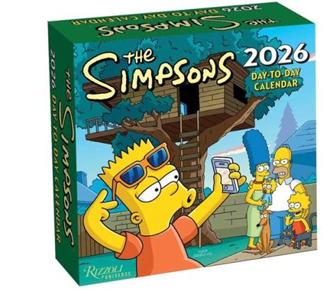 Simpsons Calendar 2025