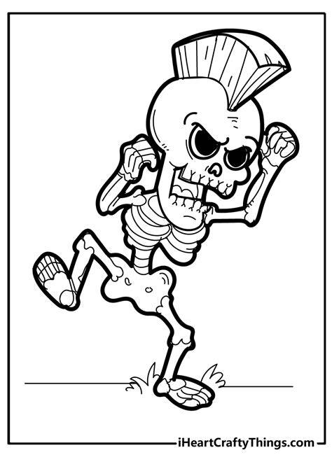 Skeleton Coloring Pages Printable