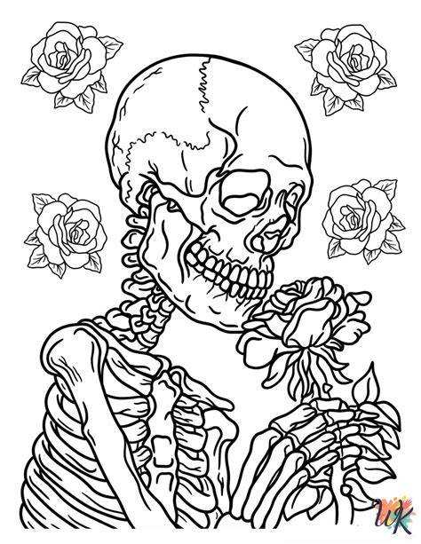 Skeleton Printable Coloring Pages