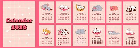 calendar with animals