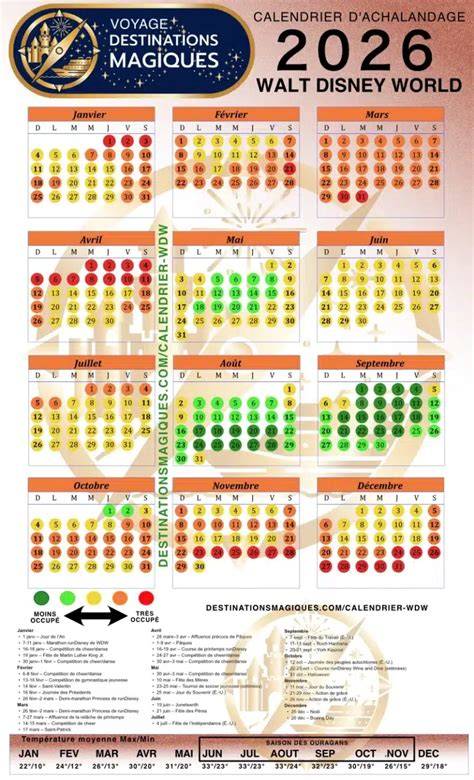 disney world busy calendar