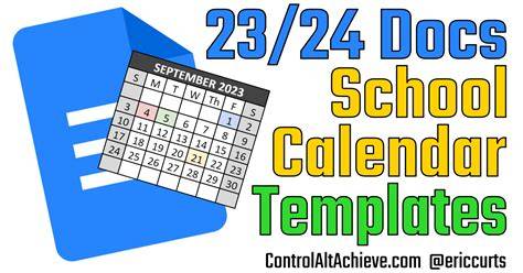 google docs calendar template