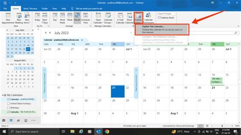 how to add calendar to outlook