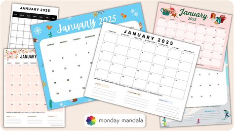 january 2025 calendar