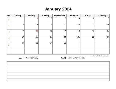 printable monthly calendar 2024