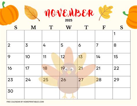 thanksgiving 2025 calendar