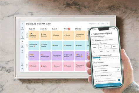 Skylight Calendar Meal Planning