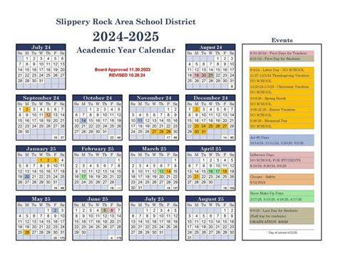 Slippery Rock Academic Calendar