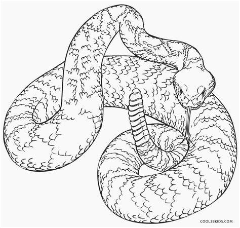 Snakes Printable Coloring Pages