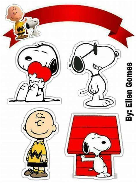 Snoopy Cake Topper Printable