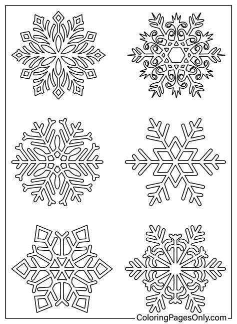 Snowflake Coloring Page Printable