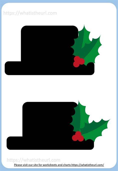 Snowman Hats Printable