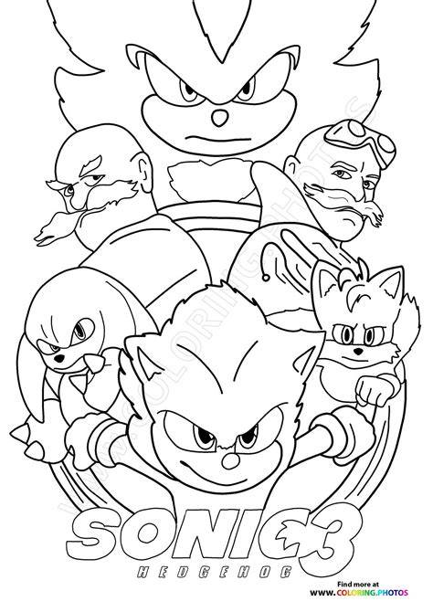 Sonic 3 Coloring Pages