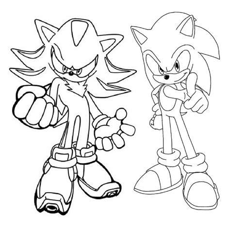 Sonic And Shadow Coloring Sheets