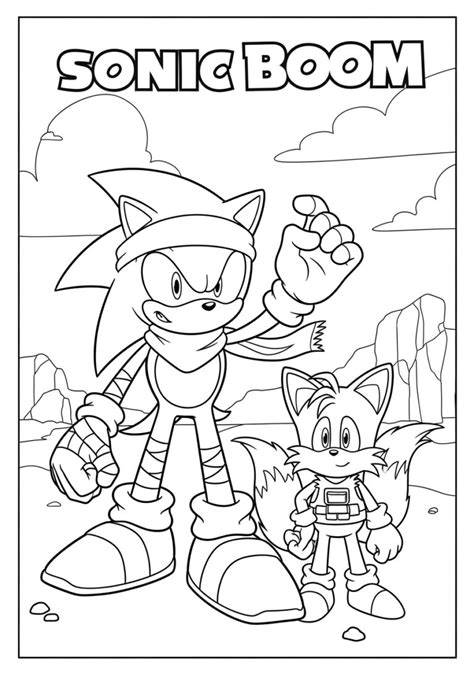 Sonic Boom Coloring Pages