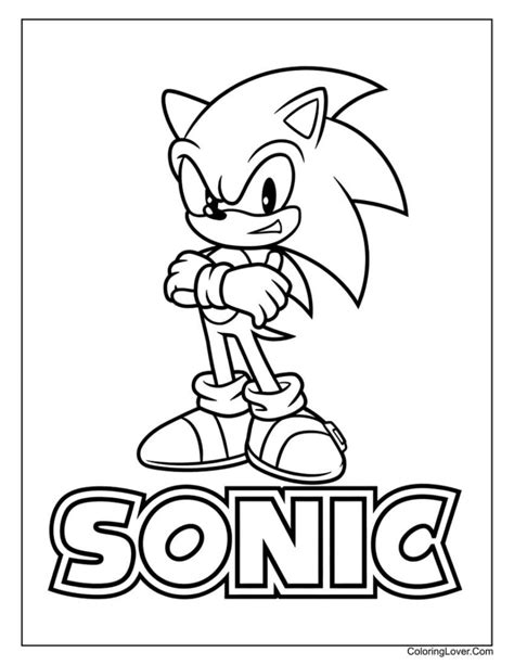 Sonic Coloring Pages Free Printable