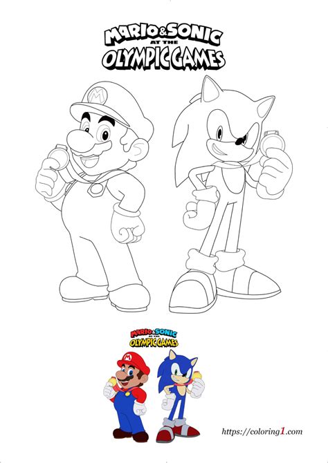 Sonic Mario Coloring