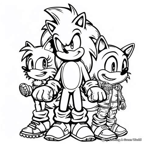 Sonic The Hedgehog 3 Movie Coloring Pages