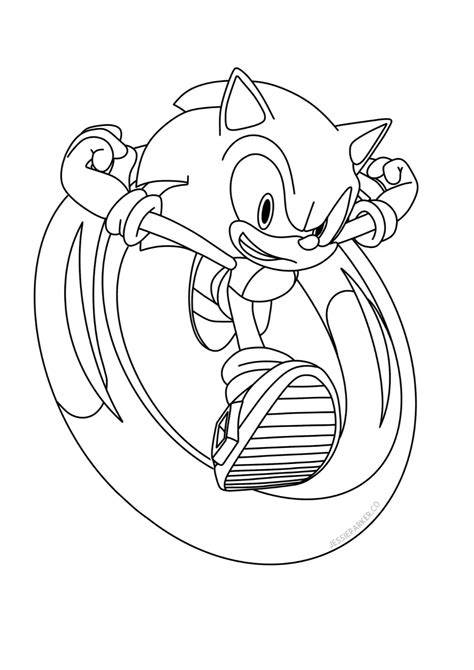 Sonic The Hedgehog Coloring Sheet