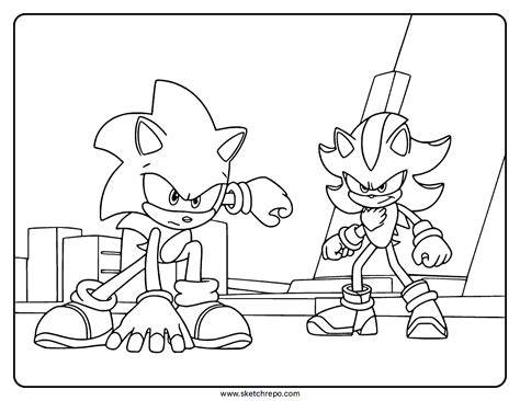 Sonic Vs Shadow Coloring Pages