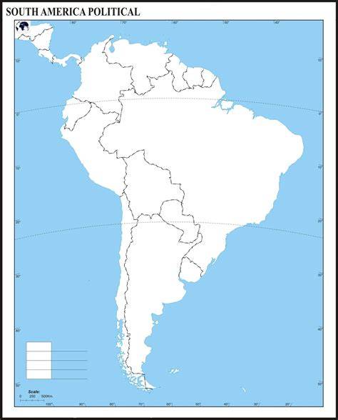 South America Map Printable