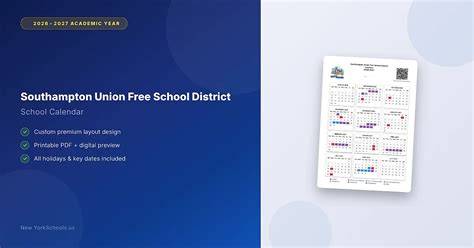 Southampton Schools Calendar