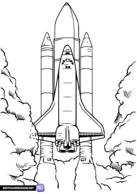 Space Ship Coloring Page