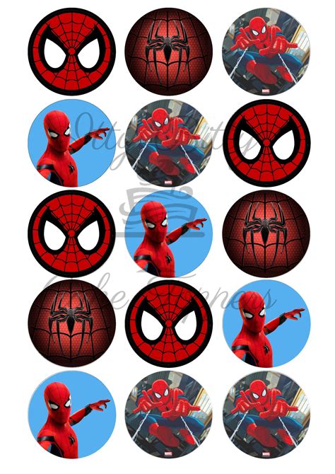 Spider Man Cake Toppers Printable
