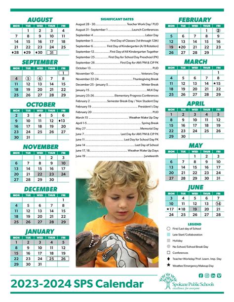 Spokane Public Schools Calendar 2023 24