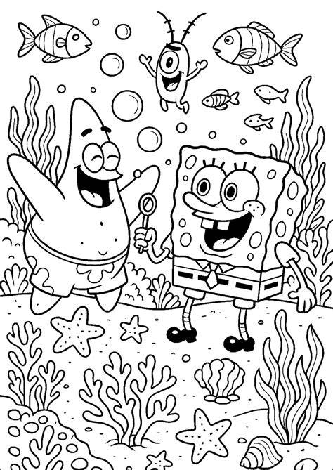 Sponge Coloring Pages