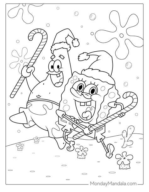 Spongebob Christmas Coloring Pages