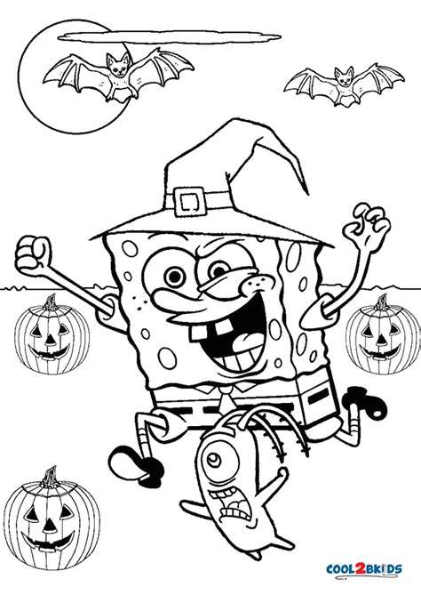 Spongebob Halloween Pictures To Color
