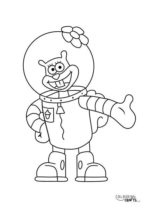 Spongebob Sandy Coloring Pages