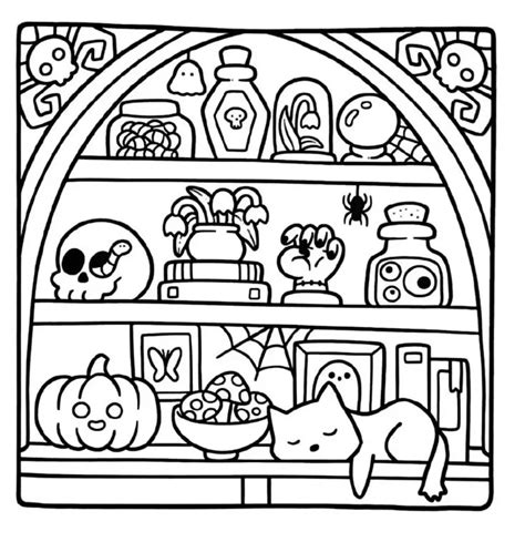 Spooky Cute Coloring Pages