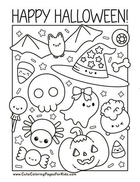 Spooky Cute Halloween Coloring Pages