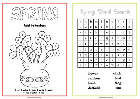 Spring Activity Pages