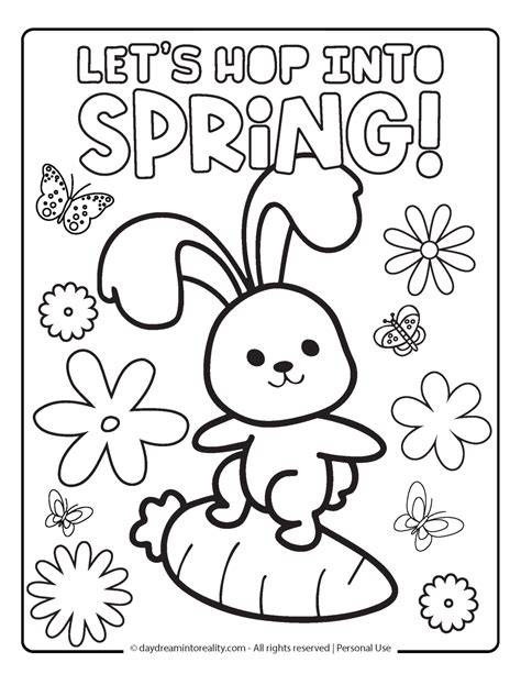 Spring Pictures To Color