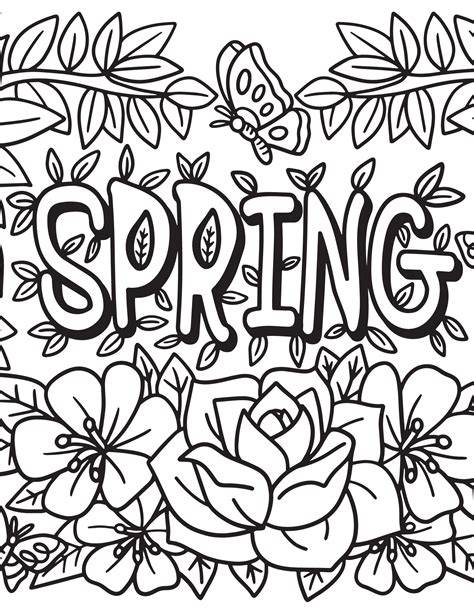 Spring Printable Coloring Pictures