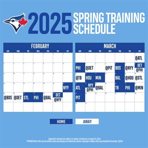 Spring Training 2025 Schedule Printable