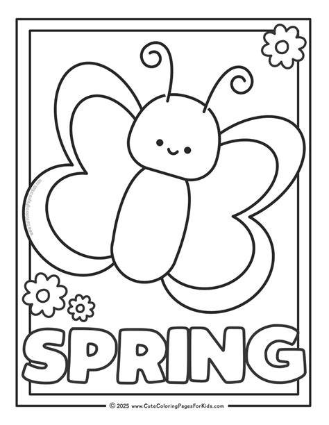 Springtime Coloring Pictures