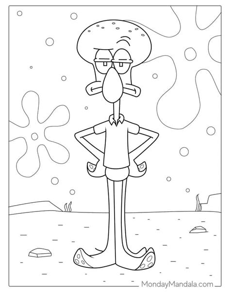 Squidward Coloring