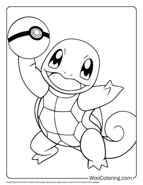 Squirtle Coloring Pages