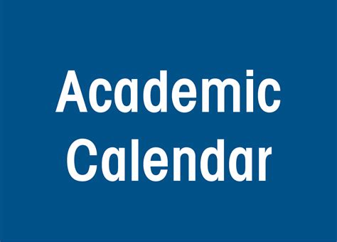 St Ambrose Academic Calendar