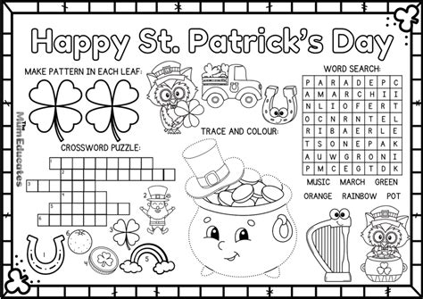 St Patricks Day Activity Sheets