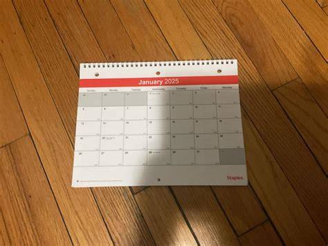 Staples Desk Calendar 2025