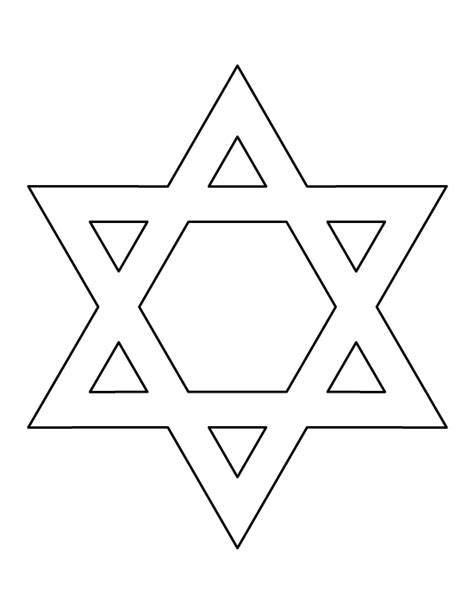 Star Of David Printable Template