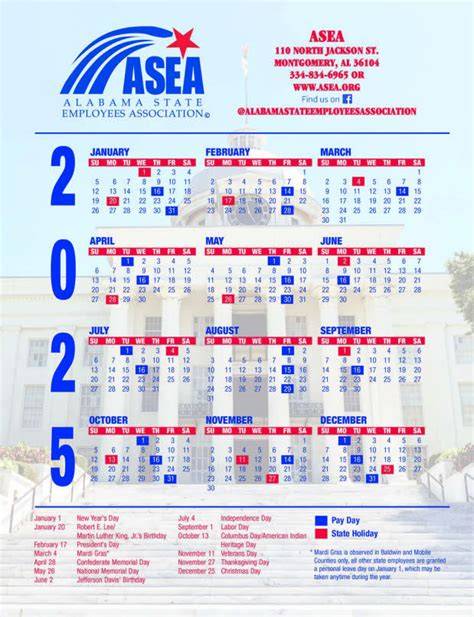 State Of Alabama Calendar