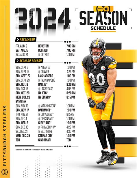 Steelers 2024 Schedule Printable