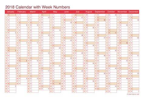 calendar printables 2018
