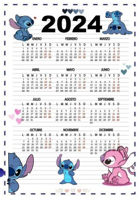 Stitch Calendar 2024